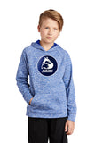 Youth PosiCharge® Electric Heather Fleece Hooded EESC