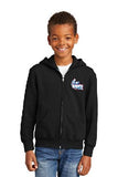 Port & Company® Youth Core Fleece Full-Zip Hooded Sweatshirt JH