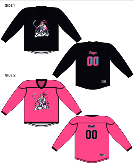 NH Sailors Girls Team Jerseys